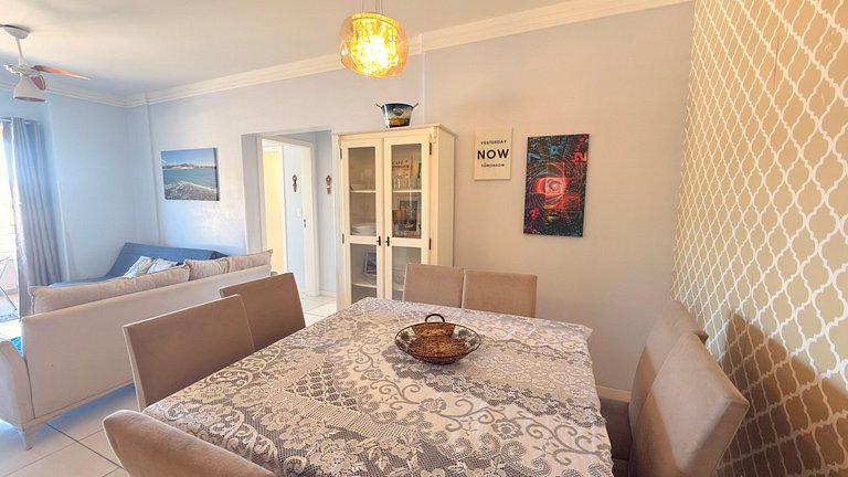 Mar dunas churrasq piscina família 3 min praia