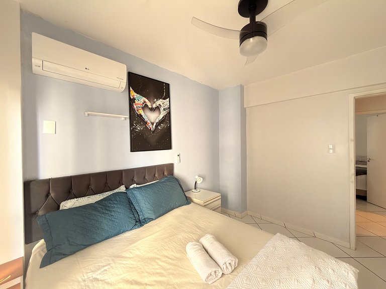 A 50 metros da praia, mercado 24 horas, vista para o mar e l