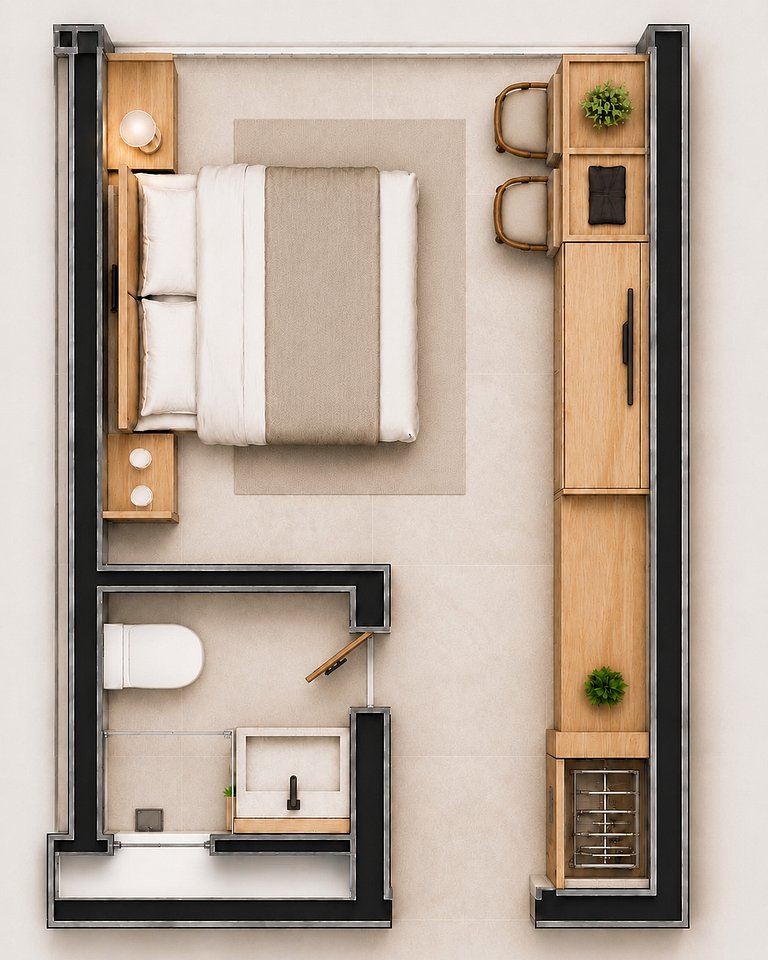 Suite piscina, sinuca, academia MF505A
