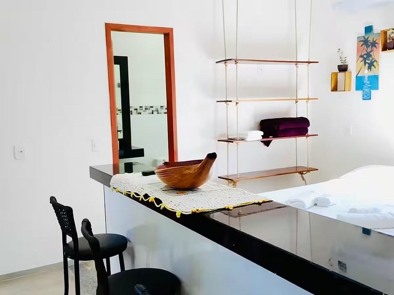 Studio com cozinha 100 m da praia Vila Mukaú A