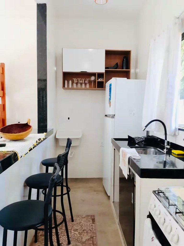 Studio com cozinha 100 m da praia Vila Mukaú A