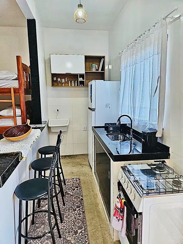 Studio com cozinha 100 m da praia Vila Mukaú A