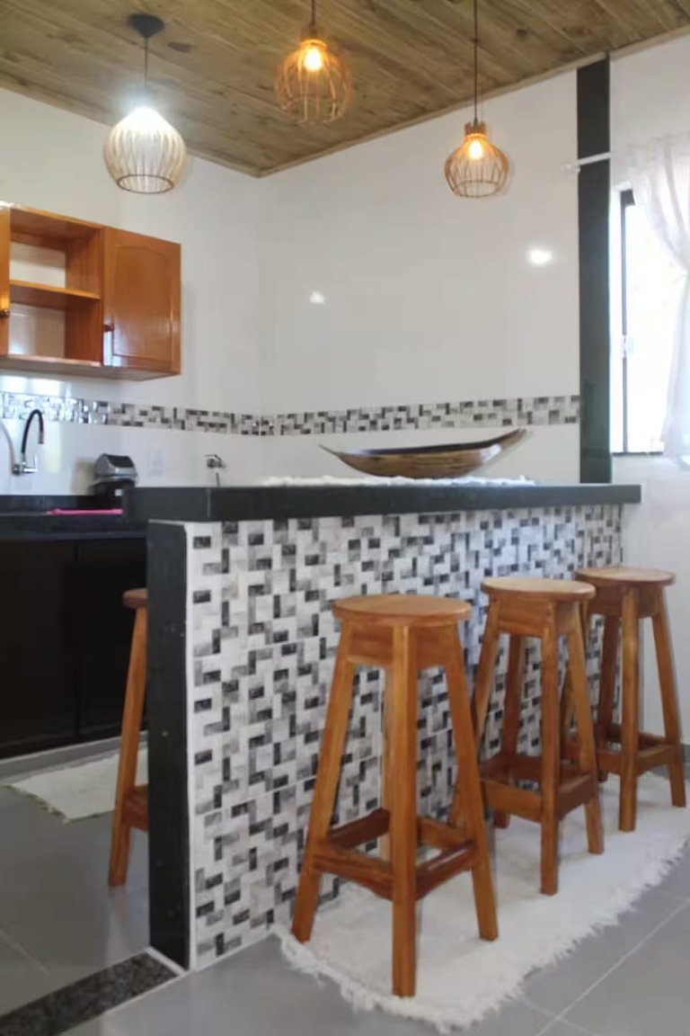 Quarto Cozinha 100 m da Praia Vila Mukaú B